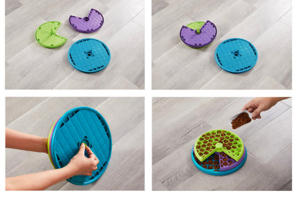 Nina Ottosson Lickin' Layers Puzzle Bowl – Interactive Slow Feeder with Educational Design, Level 2