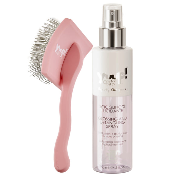 Yuup! Daily Comb Kit – Multi-Piece Set with Fine and Wide Teeth, Effective Detangling Solution