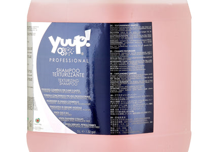 Yuup! Professional Texturizing Shampoo – Volumizing Concentrate, Enhances Coat Structure, 5L