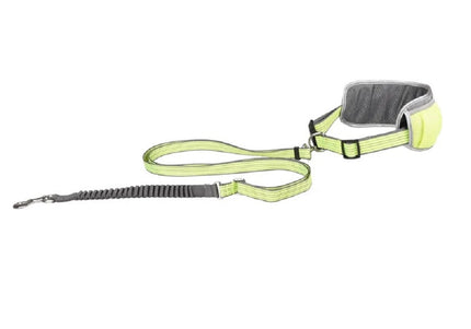 Flamingo Rono Jogging Leash – Cushioned Blue Dog Leash with Adjustable Hip Belt and Storage Pockets