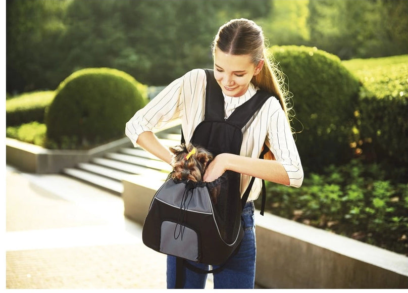 Record Backpack Carrier – Compact Pet Transport Bag, Lightweight Design, 4kg Capacity, 29x23x38cm