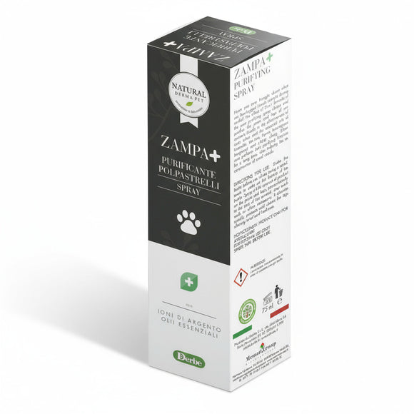 Dog paw purifying spray with silver ions and essential oils – 75ml