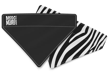 Max&Molly Reversible Zebra Bandana – Large Double-Sided Dog Scarf, Stylish Design