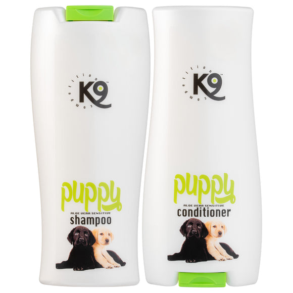 K9 Puppy Aloe Vera Set – Gentle Shampoo and Conditioner Duo with Soothing Aloe Formula