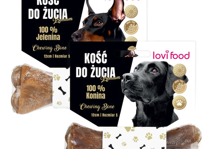 Lovi Food Premium Chewing Bone S – Small Size Natural Treats, 2 Piece Set