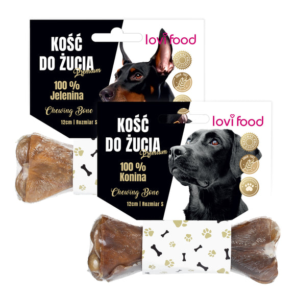 Lovi Food Premium Chewing Bone S – Small Size Natural Treats, 2 Piece Set