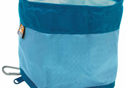 Kurgo Zippy Collapsible Travel Bowl – Lightweight Portable Design, 1420ml, Barn Red