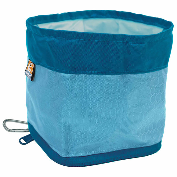 Kurgo Zippy Collapsible Travel Bowl – Lightweight Portable Design, 1420ml, Barn Red