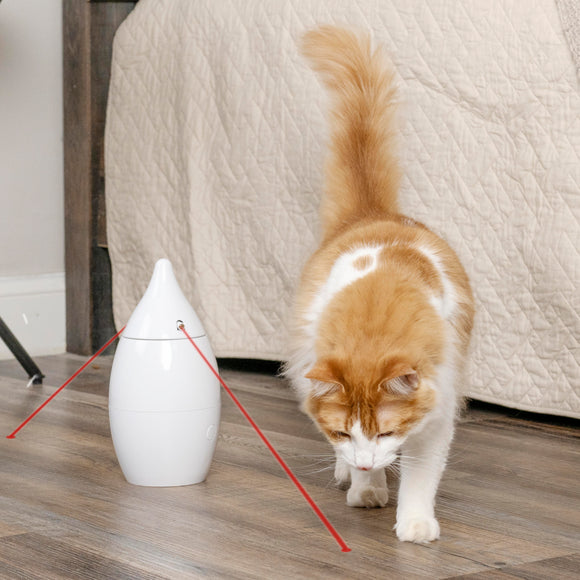 PetSafe Zoom Automatic Laser Light – Rotating Interactive Toy with Dual Laser Beams