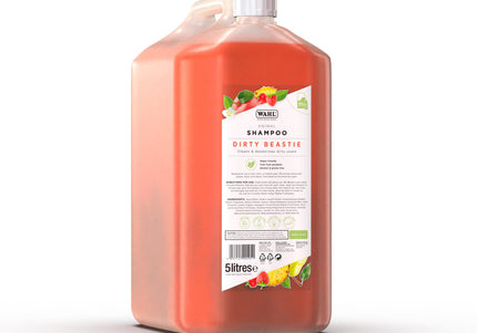Wahl Dirty Beastie Shampoo – Strong Cleansing Concentrate, 1:32 Formula, 5L Bottle